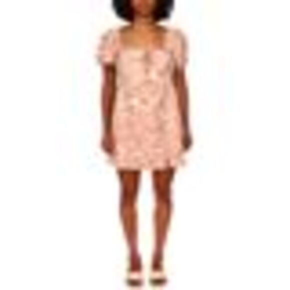 Sanctuary Tiger-Print Fresh-Breeze Smocked-Back Dress In Savanna St - 1 - Picture 3 of 3